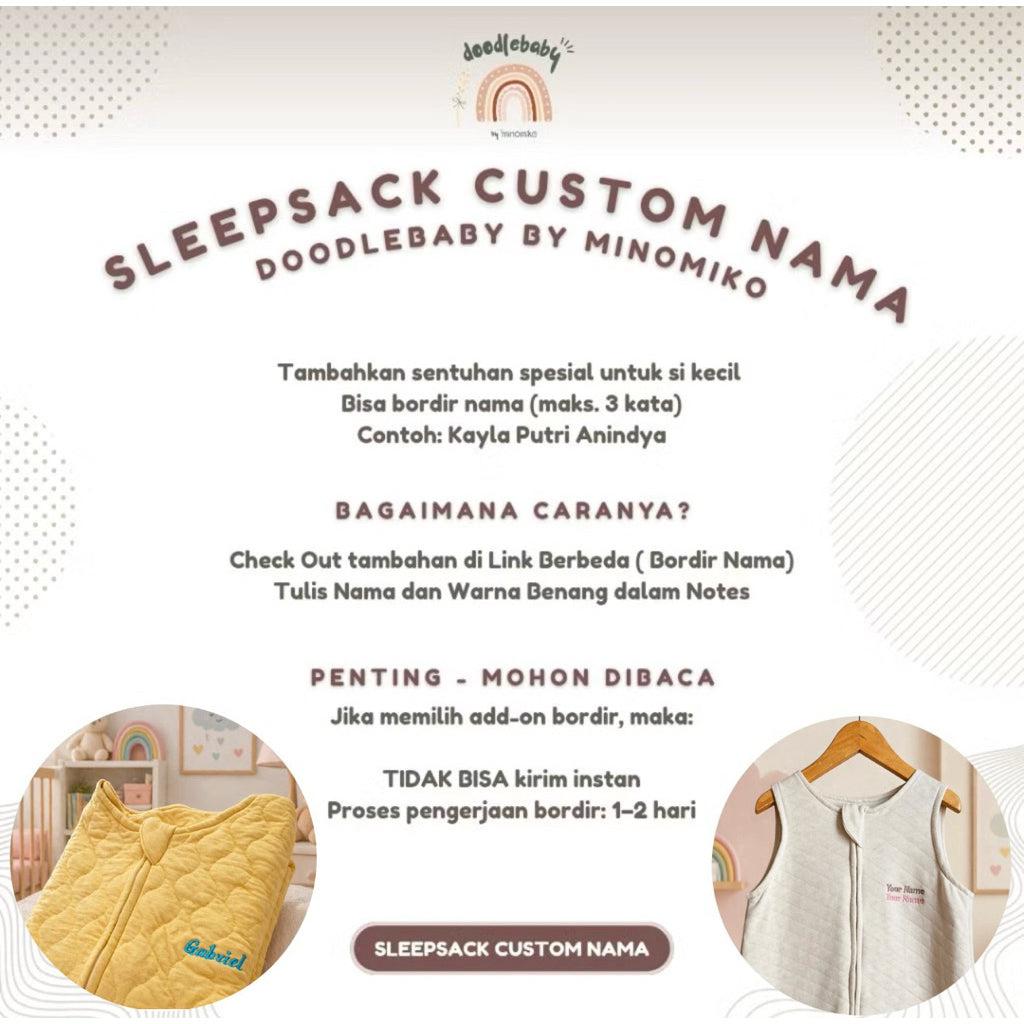 Doodlebaby Sleep Sack Timeless Series 2 layer